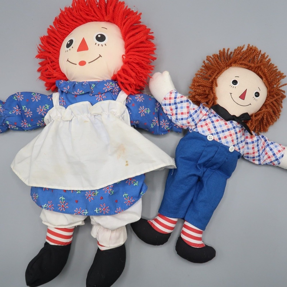 Raggedy Ann Andy Rag Doll Johnny Gruelle Applause 12-15 inch Stuff Toy